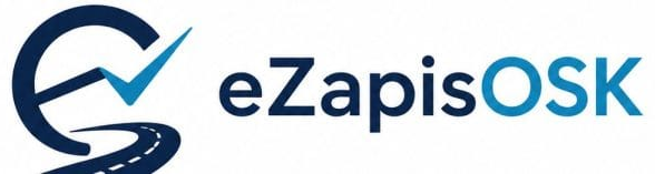 Logo eZapisOSK – system zapisów i płatności online dla szkół jazdy
